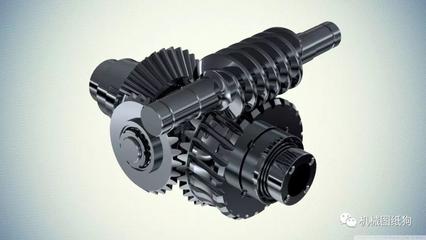 【差減變速器】十字齒輪差動齒輪箱內(nèi)部結構3D圖紙 Solidworks設計