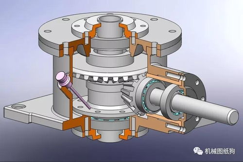 spire gearbox螺旋齒輪箱剖切結構3d圖紙 solidworks設計