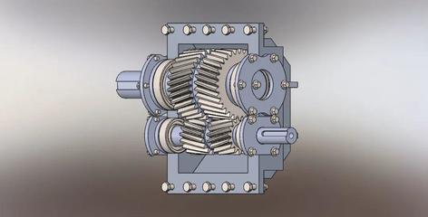 【差減變速器】helical gear box斜齒輪箱結(jié)構(gòu)3D圖紙 Solidworks設(shè)計