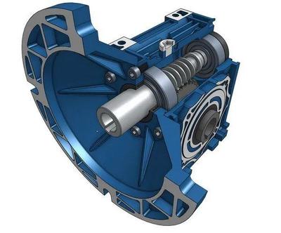 【差減變速器】Worm Gearbox蝸輪齒輪箱3D數(shù)模圖紙 Solidworks設計